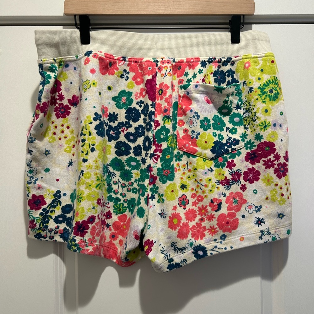 Champion Floral Knit Sweat Shorts Moisture Wicking Pull-On Pockets Sz 1X - Picture 6 of 8